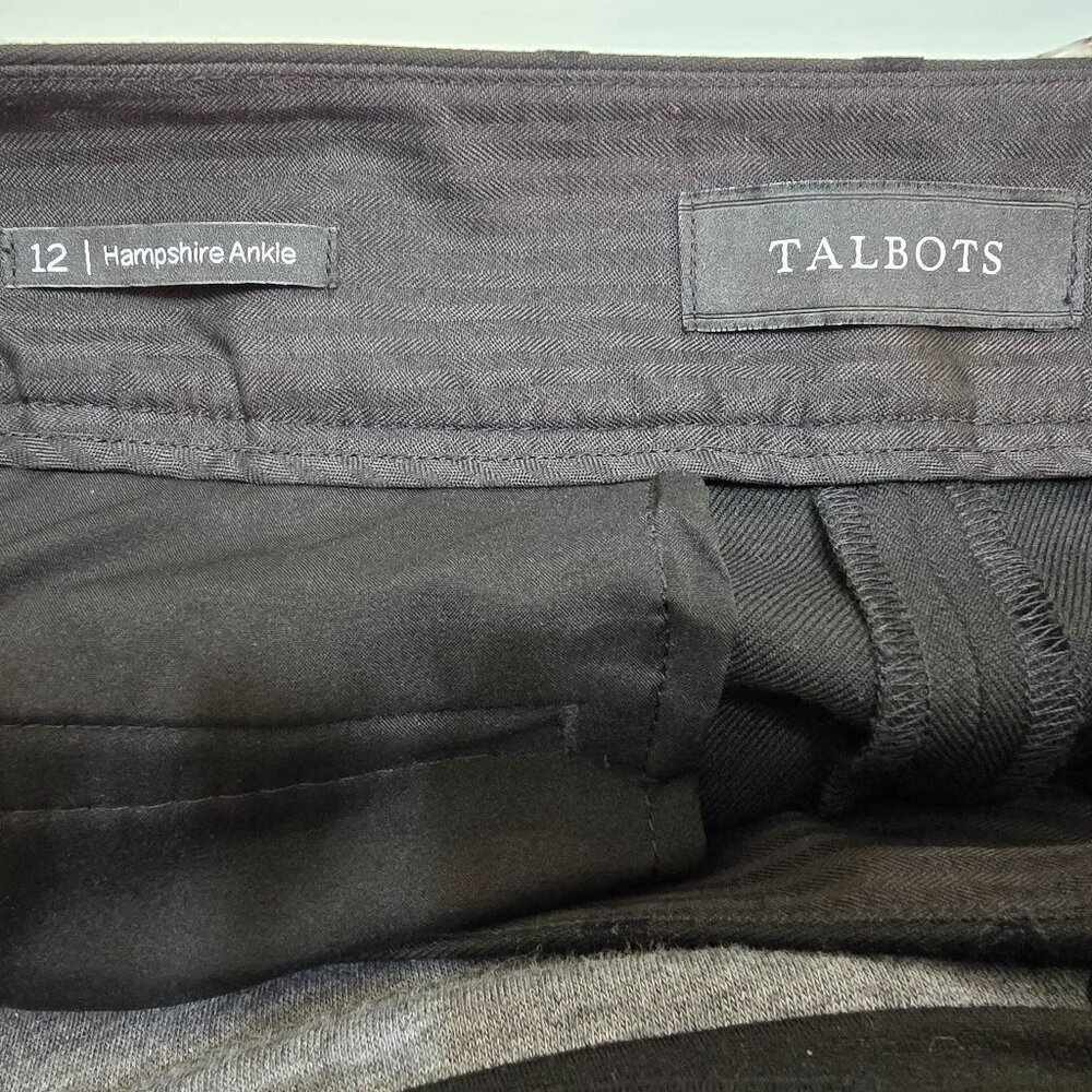 Talbots Hampshire Ankle Pants - Black Polka Dot - Picture 6 of 8